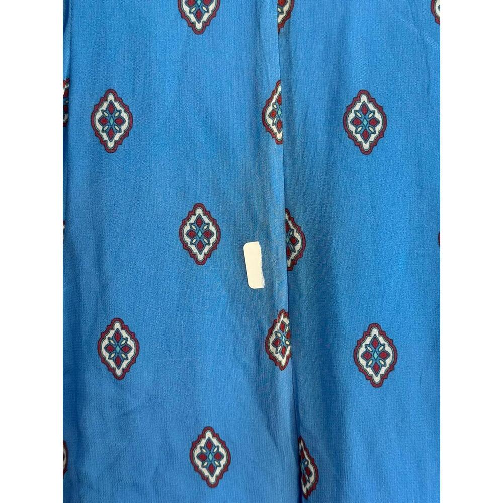 FARM Rio Anika Tiles Blue Maxi Dress Multicolor Size S Fabric Pull - Picture 12 of 14
